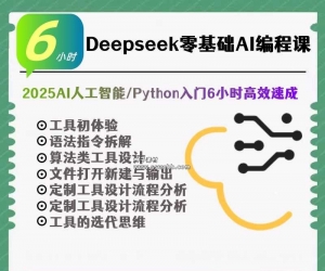 Deepseek零基础AI编程课2025AI人工智能/Python入门6小时高效速成