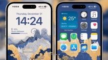 20张鎏金山水4K超清国风壁纸 手机安卓iPhone壁纸苹果全画幅无损